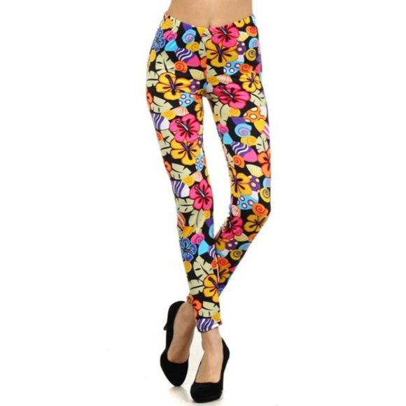 Pants - Women's Multi Color Leggings Soft Stretchy Pants